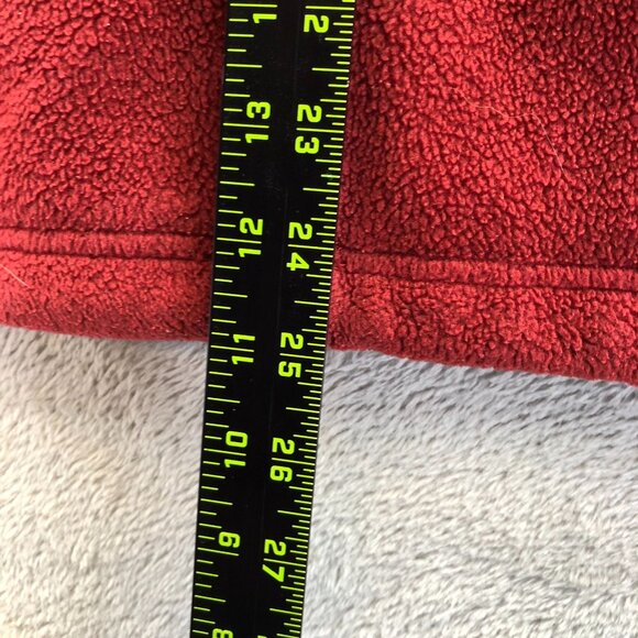 Columbia Womens Fleece Jacket Large Red Full Zip Mock Neck Outdoors Cozy Casual - Picture 6 of 16